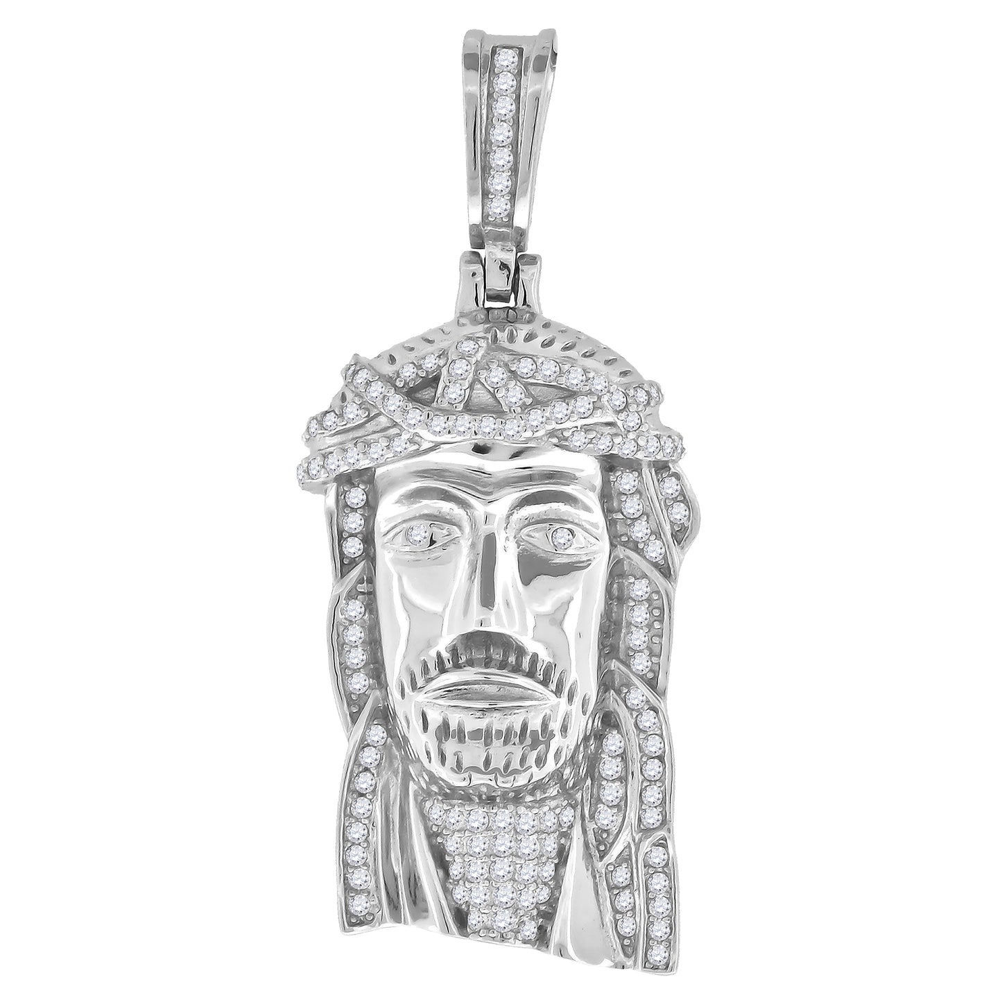 925-Cz Jesus Charm