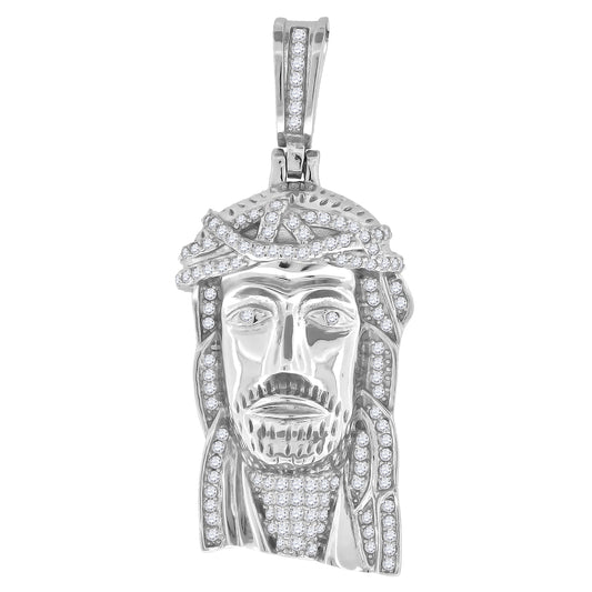 925-Cz Jesus Charm