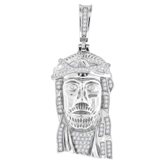 925-Cz Jesus Charm