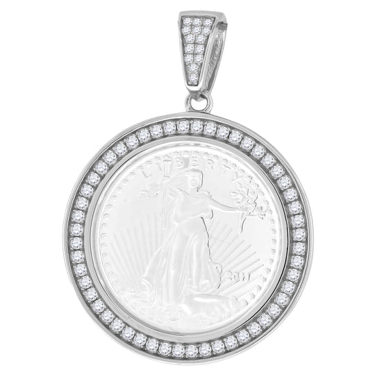 925-Cz Medalian Charm