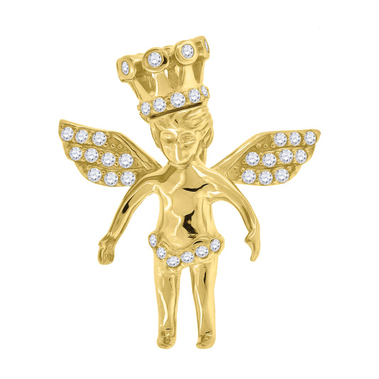 925-Cz Angel Charm