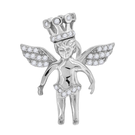 925-Cz Angel Charm