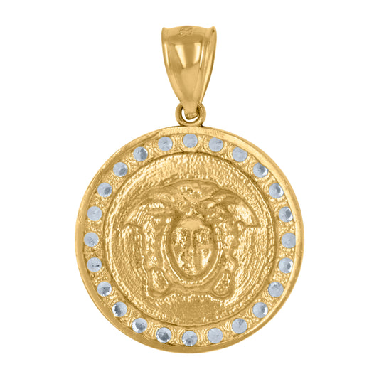 10Kt Gold Cz Pendant