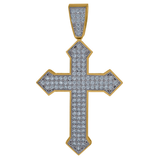 10Kt Gold Cz Pendant