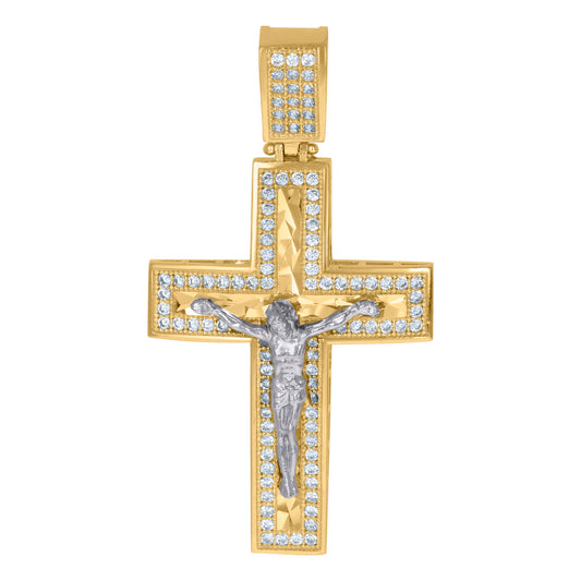 10Kt Gold Cz Pendant