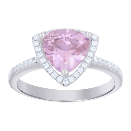 925 Sterling Silver Cz Ring S6