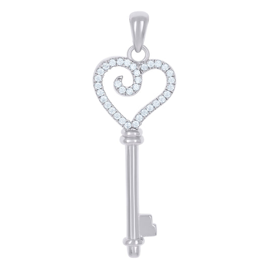 925 Sterling Silver Cz Pendant