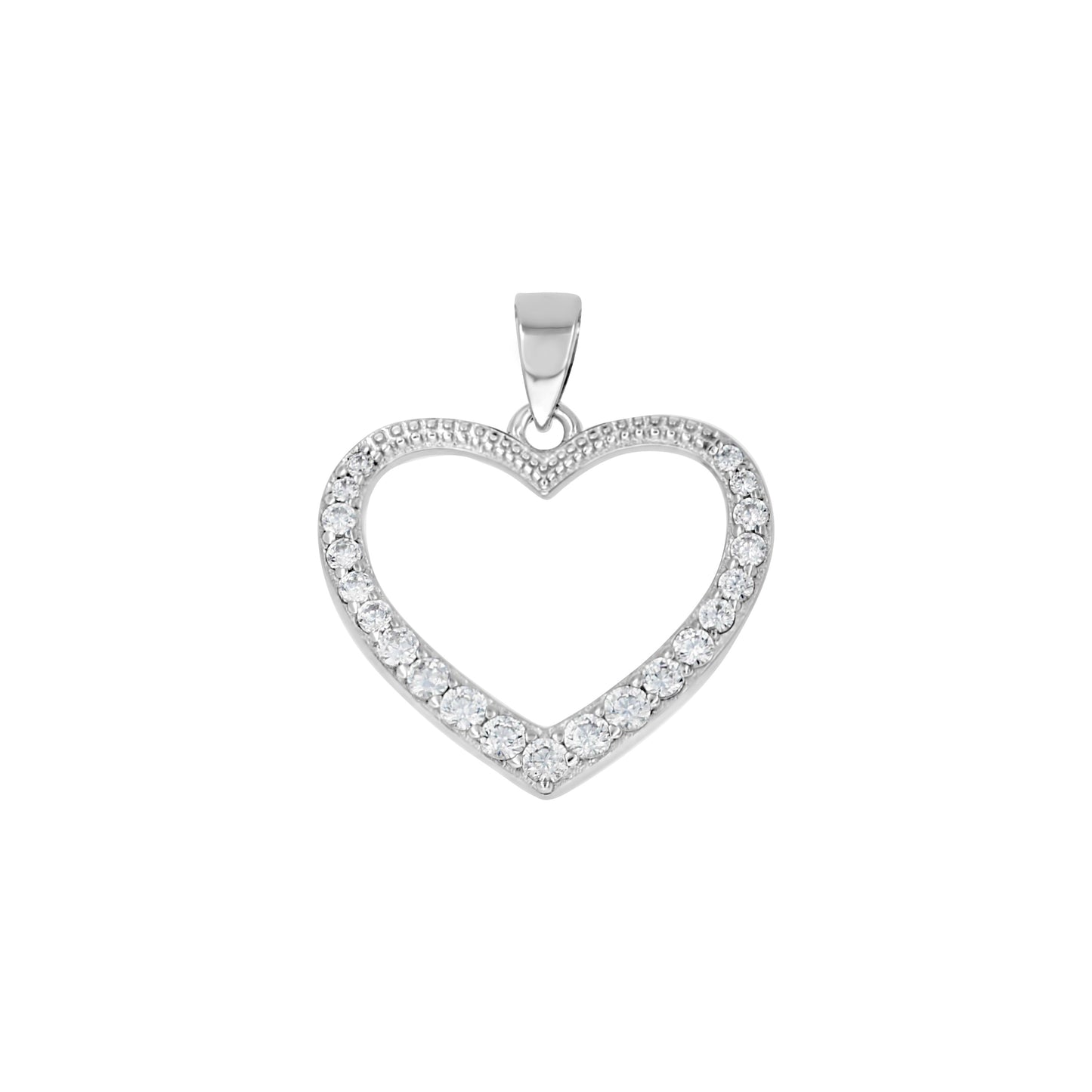 925 Sreling Silver Cz Pendant