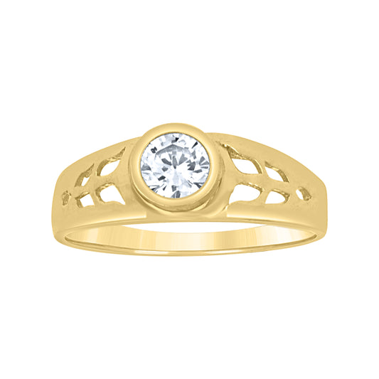 10Kt Gold Cz Ring