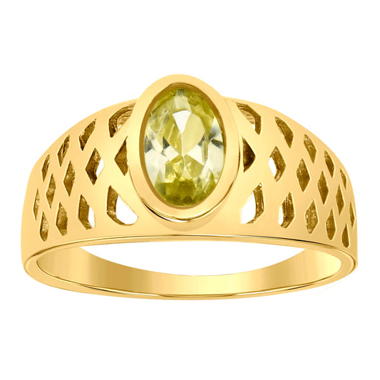 10Kt Gold Cz Baby Ring