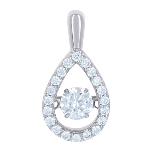 925 Sterling Silver Cz Pendant