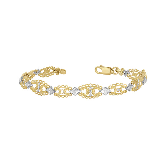 10Kt Gold 7" Bracelet
