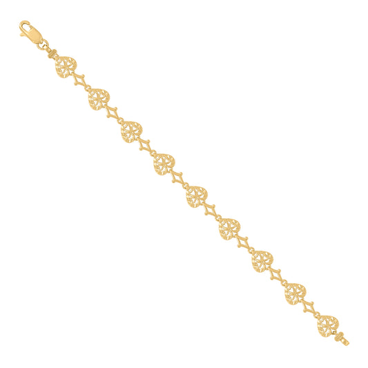 10Kt Gold 7" Bracelet