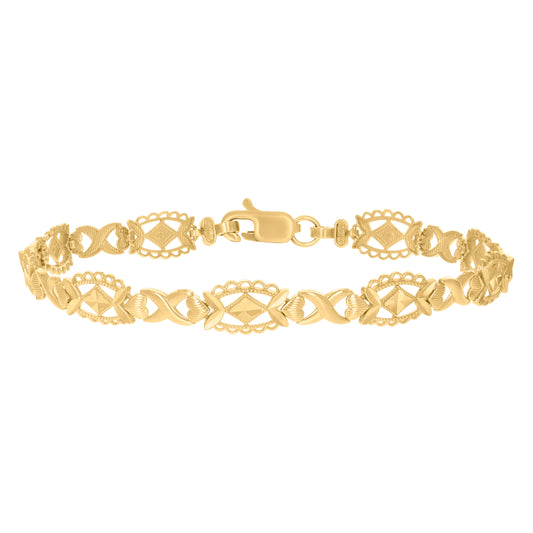 10Kt Gold 8" Bracelet