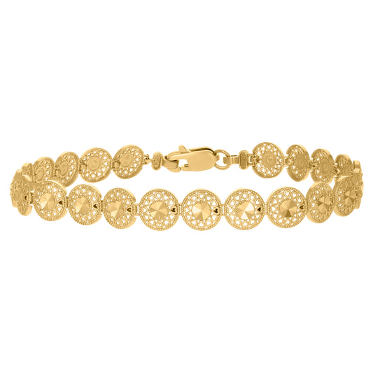 10Kt Gold 8" Bracelet