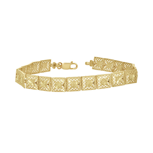 10Kt Gold 8" Bracelet