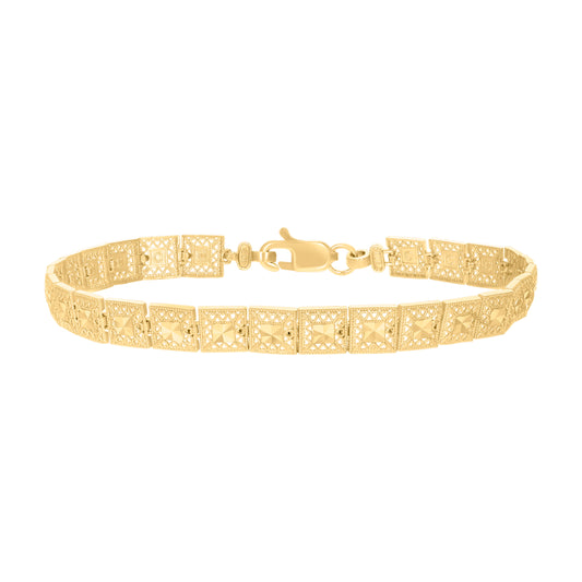 10Kt Gold  Bracelet 8"