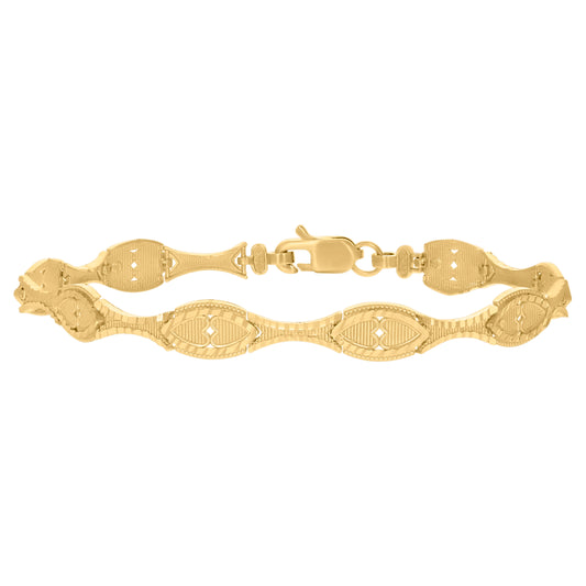 10Kt Gold 7" Bracelet