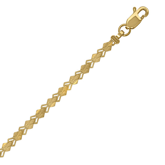 10Kt Gold  7" Bracelet