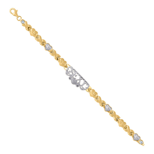 10Kt Gold Turkish Bracelet 7"