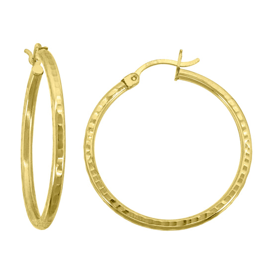 14Kt Gold Hoop Earrings