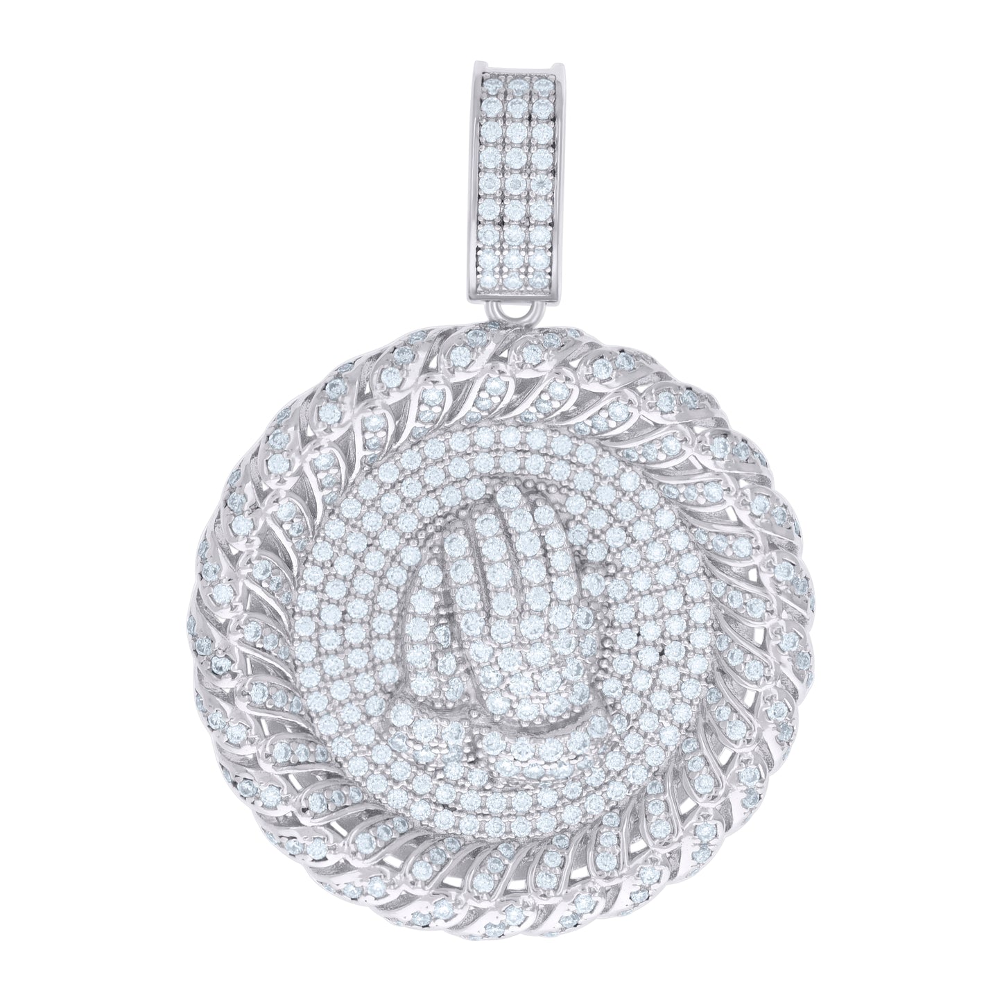 92 Sterling Silver Cz Pendant