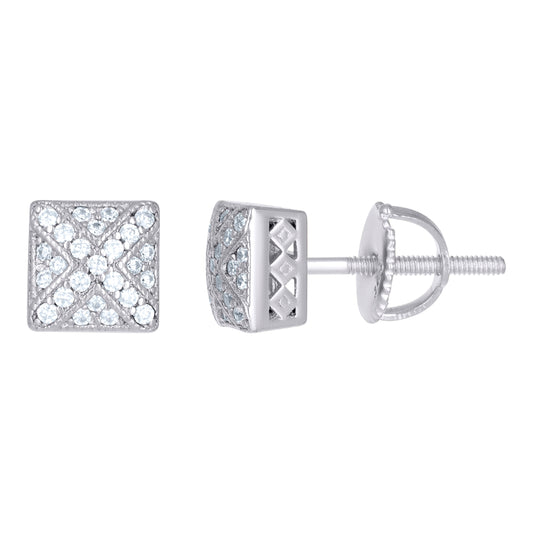 925 Sterling Silver Cz Earrings