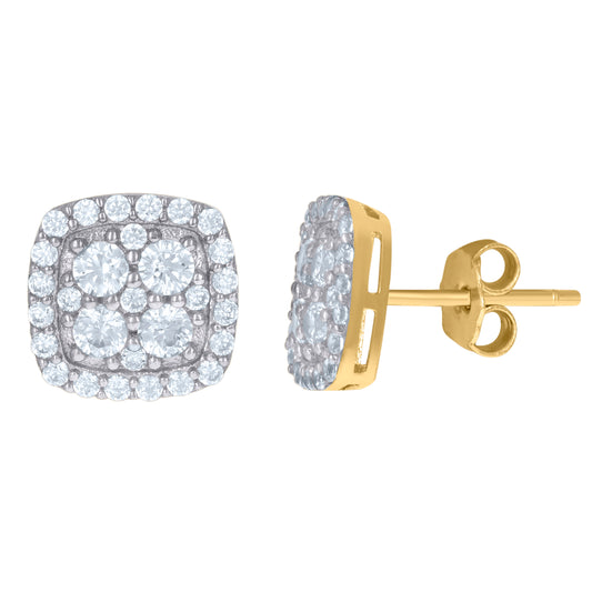 10Kt Gold Cz Earring