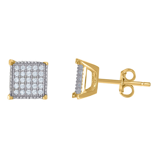 10Kt Gold Cz Earrings