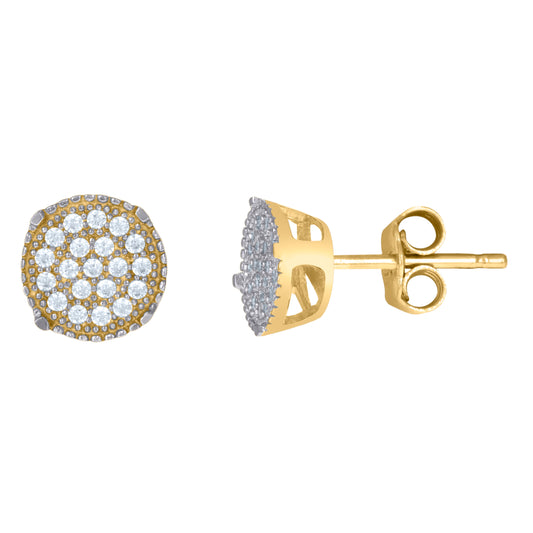 10Kt Gold Cz Earrings