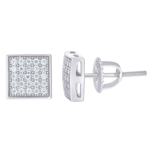 925 Sterling Silver Cz Earrings