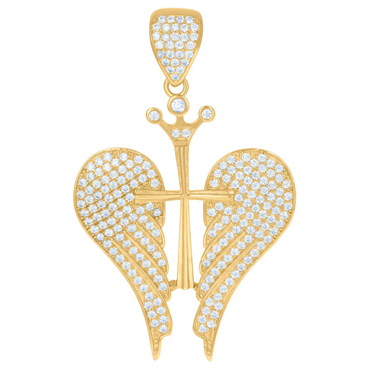 10Kt Gold Cz Pendant