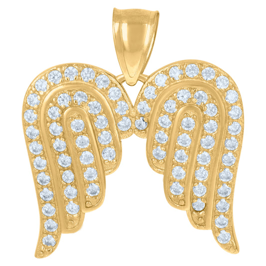 10Kt Gold Cz Pendant