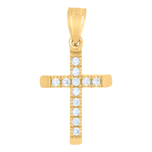14Kt Gold Cz Pendant