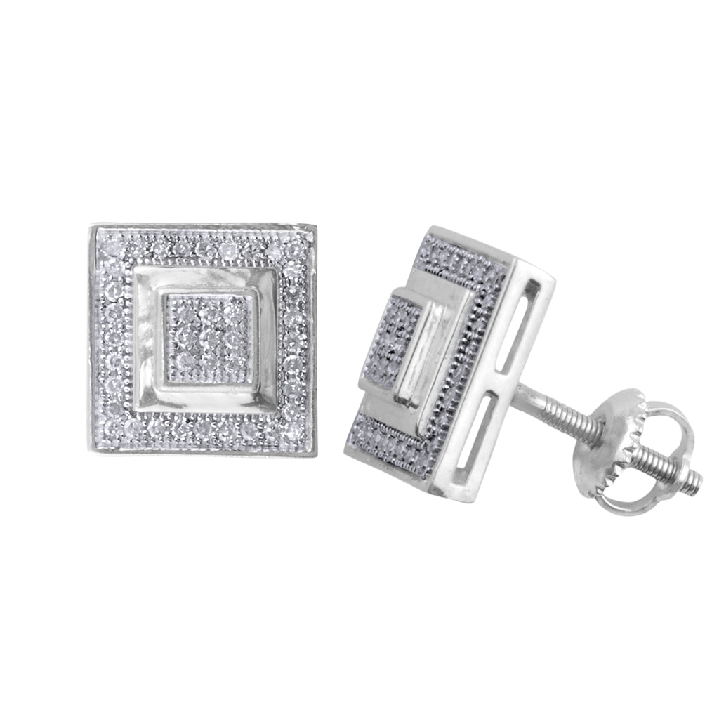 925 SS 0.27CT D-EARRING RDS MP