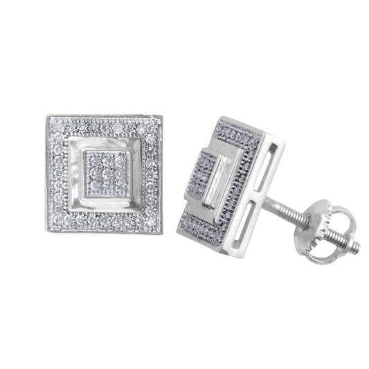 925 SS 0.27CT D-EARRING RDS MP