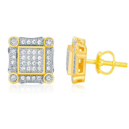 925 SS 0.20CT D-EARRING RDS MP