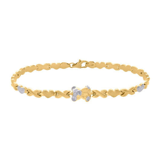 10Kt Gold Turkish Bracelet 8"