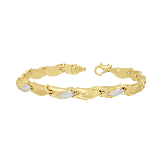 10Kt Gold Turkish Bracelet 8"