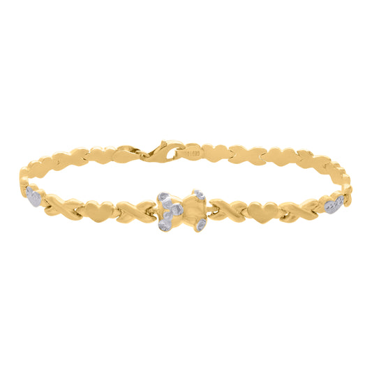 10Kt Gold Turkish Bracelet 7"