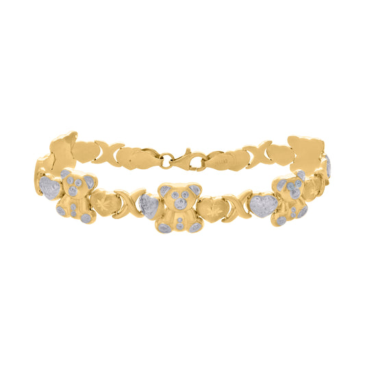 10Kt Gold Turkish Bracelet 7"