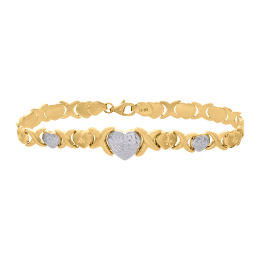 10Kt Gold Turkish Bracelet 8"