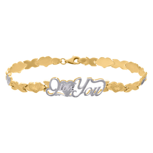 10Kt Gold Turkish Bracelet 8"