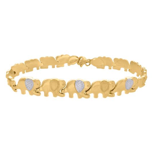 10Kt Gold Turkish Bracelet 8"