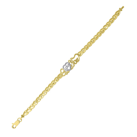 10Kt Gold 8" Bracelet