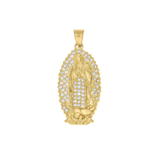 10Kt Gold Cz Pendant