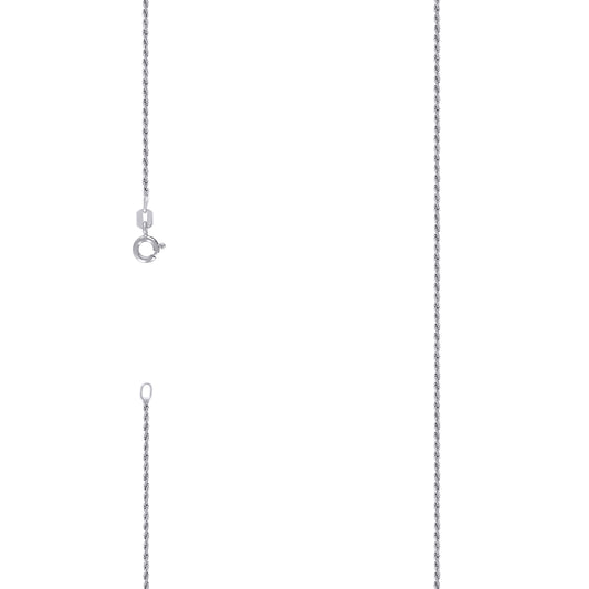 925 Silver Solid Rope Chain 1mm