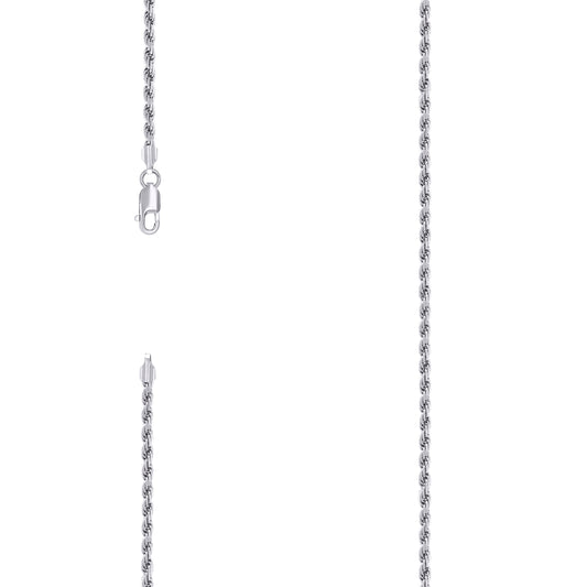 925 Silver Solid Rope Chain 2.5mm
