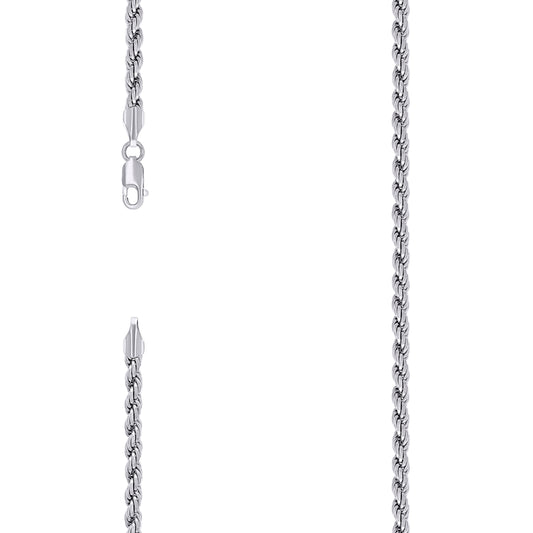 925 Silver Solid Rope Chain 4mm