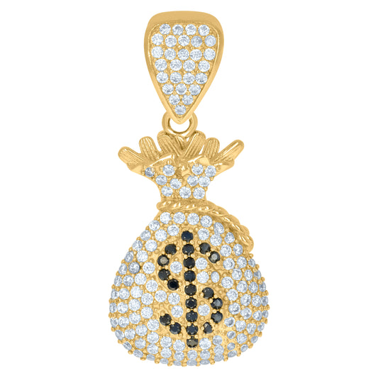10Kt Gold Cz Pendant